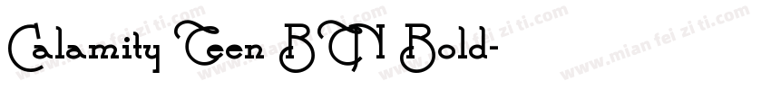 Calamity Teen BTN Bold字体转换
